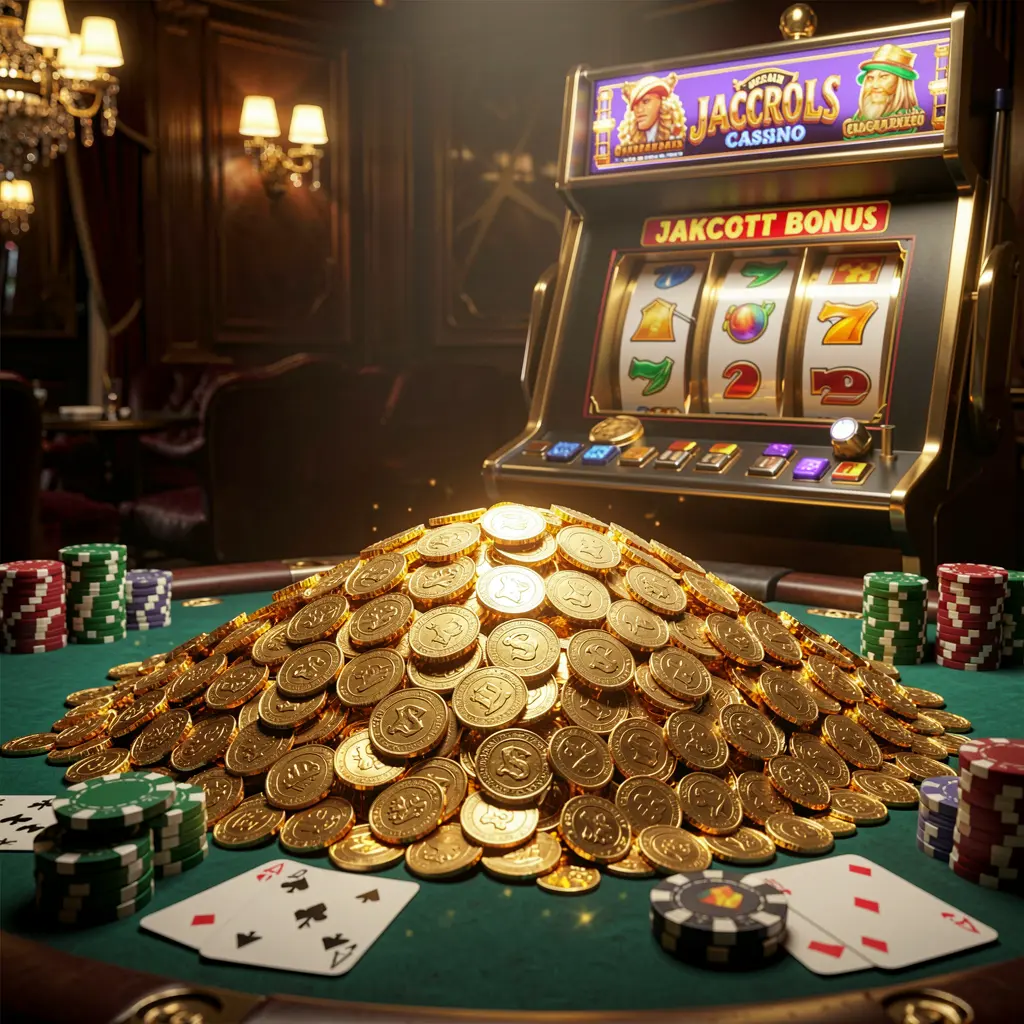 MY8899 online casino jackpot bonus scene with a massive pile of golden coins, slot machine in the background, glowing jackpot lights, poker chips, and playing cards on a luxury table under dramatic cinematic lighting MY8899 online casino jackpot bonus scene with a massive pile of golden coins, slot machine in the background, glowing jackpot lights, poker chips, and playing cards on a luxury table under dramatic cinematic lighting